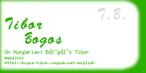 tibor bogos business card